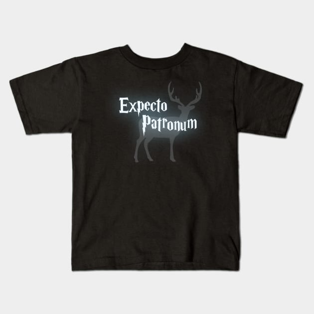 Expecto Patronum Kids T-Shirt by LeesaMay